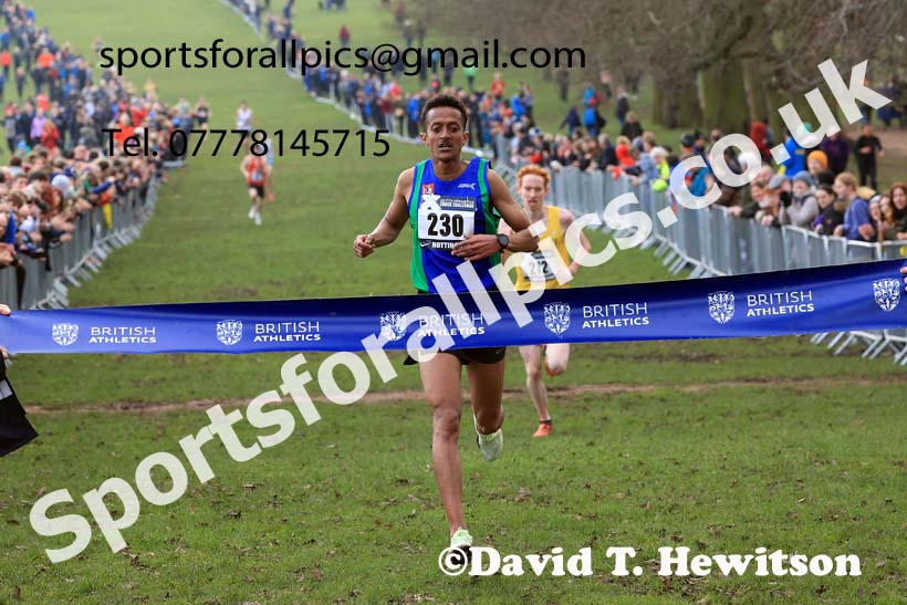Mens Under-20s, 2024 CAU Inter Counties Cross Country Champs., Wollaton Park, Nottingham. Photo: David T. Hewitson/Sports for All Pics
